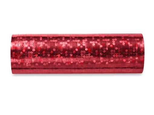 Picture of STREAMERS HOLOGRAPHIC RED 3.8 METRES